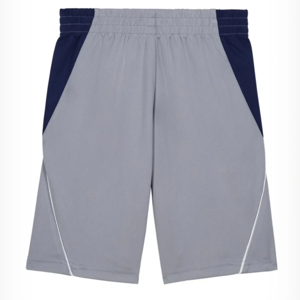 NWT  Champion Color Block Mesh Shorts Concrete/Black